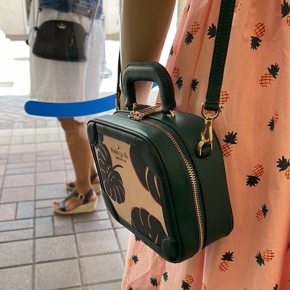 kate spade Bags Kate Spade Monstera Leaves Traveler Trunk Crossbody